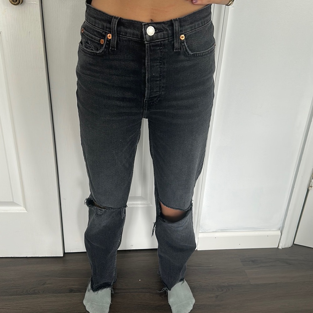 Re/done black jeans